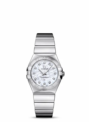Omega Constellation Quartz 27 Polished Stainless Steel / MOP 123.10.27.60.55.002 (12310276055002)
